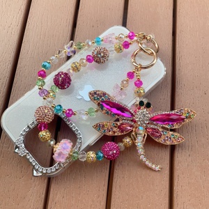 Porte-clés haut de gamme en métal, pendentif pour téléphone portable, anneau porte-clés, porte-clés de voiture, sangle de téléphone portable, pendentif de sac - Product Image 5