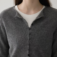 Pulls en cachemire 100 % pour femmes, à boutonnage simple, tricotés, décontractés, géométriques, élégants, polyvalents, amincissants pour l'automne