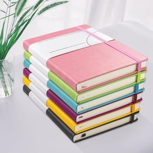 Carnet de notes professionnel en cuir PU avec sangle, couverture souple, impression personnalisée, formats A4, A5, A6, vente en gros - Product Image 2