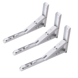 Supports d'étagère muraux en acier inoxydable pliables en forme de L, réglables, procédé d'estampage personnalisable - Product Image 2
