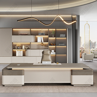 Bureau de direction moderne en bois XS-04 avec tiroir de rangement, processus de scellement des bords complets, usage commercial