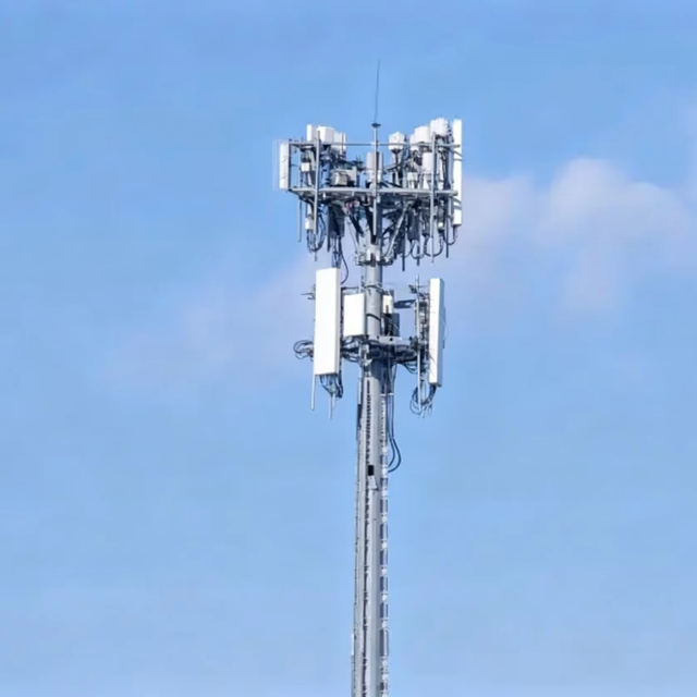 Hot Dip Galvanized Monopole Tower for Telecom Transmission