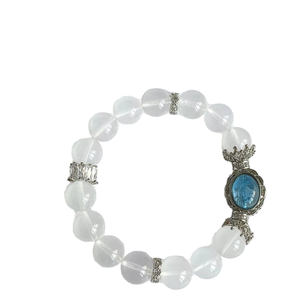 DejaVu Bracelet en cristal blanc lait exquis Bijoux de conception de tempérament doux Bracelets élégants et intemporels - Product Image 1