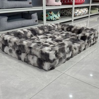 Canapé-lit orthopédique rectangulaire pour chien, résistant aux morsures, confortable et moelleux, idéal pour le sommeil des animaux