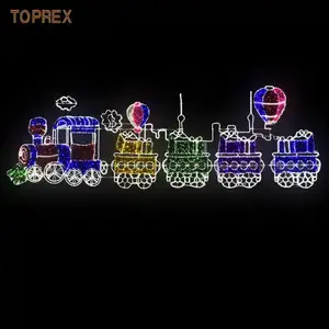 Totrex Ip65圣诞装饰发光二极管绳轻火车灯户外照明圣诞火车