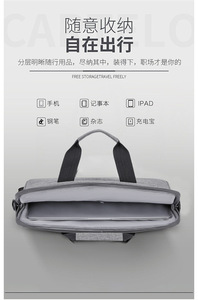 Bán Buôn Thời Trang Oxford Vai Duy Nhất Crossbody Máy Tính Xách Tay Túi Người Đàn Ông Của/Phụ Nữ Giản Dị Máy Tính Xách Tay Bìa Bền Sling - Product Image 2