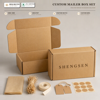 Boîte en carton kraft haut de gamme personnalisée pour l'emballage de vêtements et de cosmétiques avec impression couleur, boîtes d'emballage avec logo