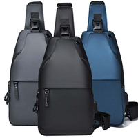 Sac de poitrine léger pour hommes, sac à bandoulière, sac à épaule, sacoche pour tablette, multi-compartiments, voyage, randonnée