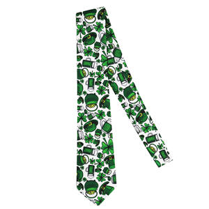 Corbata <span class=keywords><strong>de</strong></span> Nailon con Diseño <span class=keywords><strong>de</strong></span> Trébol Verde para el Día <span class=keywords><strong>de</strong></span> <span class=keywords><strong>San</strong></span> <span class=keywords><strong>Patricio</strong></span>, Ideal para Festivales Irlandeses, Bodas y Fiestas - Product Image 6