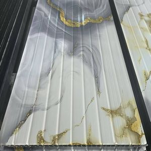 لوحة حائط داخلية حديثة عالية اللمعان تصميم داخلي من الرخام الداخلي للشقة فيلا - Product Image 5