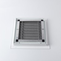 Système HVAC moderne Sortie de ventilation d'air en alliage d'aluminium Grille de retour d'air extérieure Ventilateurs à persiennes pour usage de bureau Diffuseurs