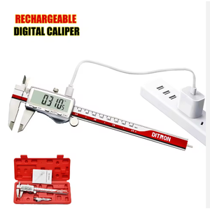Calibrador Digital Recargable <span class=keywords><strong>de</strong></span> 150 mm, 200 mm, 300 mm con Pantalla LCD, Calibrador Metálico, Herramienta <span class=keywords><strong>de</strong></span> Medición - Product Image 1