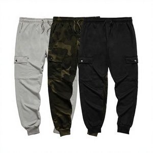 Pantalon de jogging décontracté pour homme, coupe ajustée, en polyester respirant, avec cordon de serrage et poches latérales zippées - Product Image 2