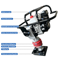Pilonneuse thermique 6,5 CV avec moteur GX160, 680 BPM, pour le compactage de fossés et de fonds de route