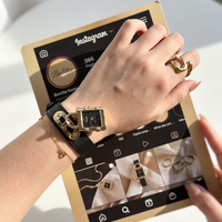 Montre Scottie 9858A originale en acier inoxydable, style unique en forme de cadenas, pour femme, mouvement importé, cadeau de luxe léger, montre à quartz