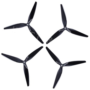 Hq Prop Class x 13x12x3 1312 13-inch 3 lưỡi tri-blade Đen <span class=keywords><strong>Carbon</strong></span> gia cố nylon cánh quạt cho FPV <span class=keywords><strong>rc</strong></span> bay không người lái CW CCW - Product Image 2