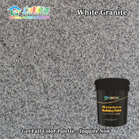 Peinture murale résistante aux intempéries en gros, 25 kg/baril, pour hôtels de luxe et places commerciales, revêtement sableux effet pierre