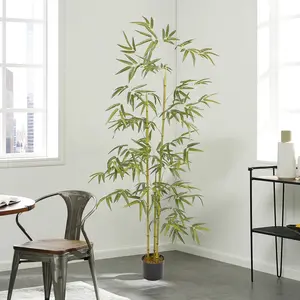 170cm yapay bitkiler bambu ağacı yeşillik bitki sahte zemin ağacı ev ofis mağaza kapalı