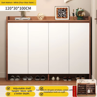 Meuble à chaussures en bois économique pour la maison, design moderne et minimaliste, unité de rangement multifonctionnelle anti-poussière, meuble d'entrée pour la maison
