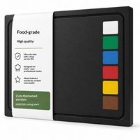 Planche à découper en PE de qualité alimentaire, résistante à la moisissure, compatible lave-vaisselle, grande et carrée, pour hôtel et maison