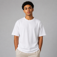 T-shirt Oversize en Coton Premium Personnalisé OEM, Streetwear Lourd, Fournisseur de Choix, Impression DTG Kornit, Motifs Visages Hip Hop, Couleur Ivoire
