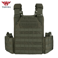 Gilet tactique YAKEDA VT-6026-3 à libération rapide, compatible Molle, pour entraînement et chasse
