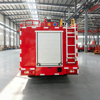 Camion de pompiers diesel 4x2, pompe à eau et mousse, multifonctionnel, 3001-5000L, 150-250HP, Euro 2-5