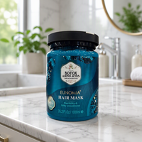 Eunomia untuk Masker Perawatan Rambut Keratin Organik Asam Amino 1000ml Menutrisi Mendalam Memperbaiki Rambut Kering Mengembang Menjadikan Rambut Halus Berkilau