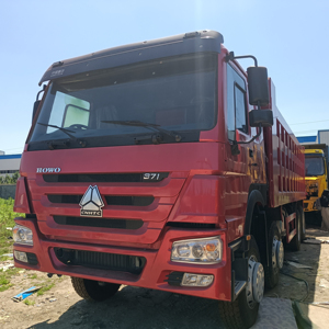 Chine marque Howo camion à benne basculante 8x4 roue motrice carburant Diesel Transmission automatique moteur Weichai Euro 4 utilisé à vendre - Product Image 1