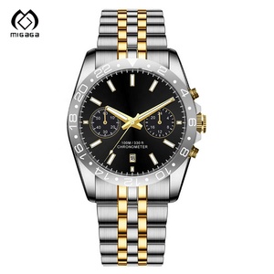 Montre de plongée professionnelle de luxe avec logo personnalisé, chronographe, montre de plongée mécanique automatique en acier inoxydable 316L pour hommes - Product Image 2
