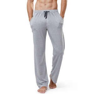 <strong>Men's</strong> Poly Cotton Blend Sleep <strong>Pants</strong> Elastic Waist Comfortable <strong>Lounge</strong> <strong>Pants</strong> Home Wear Trousers - Product Image 3