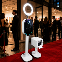 Cabina de Fotos con Pantalla Táctil LCD de 15.6 Pulgadas, Anillo de Luz LED, Cámara DSLR, para Alquiler en Bodas y Fiestas, Venta al Por Mayor