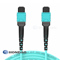 Cordon de brassage à perte standard compatible OM3 MTP MPO/MTP, 12 fibres, Type B femelle UPC 3.0mm, câble de tronçon aquatique LSZH
