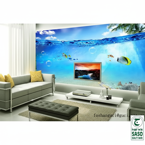 Azulejo de Cerámica con Impresión 3D de Mundo Submarino para Decoración de Paredes de Sala de Estar y Televisión - Product Image 6
