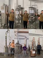 Towin 100L, réservoir de fermentation en acier inoxydable rouge de 100L facile à utiliser pour la bière, le whisky, le rhum, le brandy, la vodka