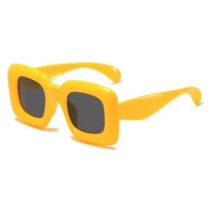 Lunettes de soleil gonflables carrées pour enfants, monture PC, verres AC, protection UV385, style streetwear unisexe, lunettes Y2K - Product Image 2