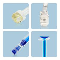 Rouleau Aqua 0,25/0,5/1 mm à 105 micro-aiguilles pour lèvres foncées, aiguilles en titane, tube à bille pour gloss, Hydra Roller