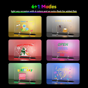 2025新款发光二极管绘图板留言板带发光二极管Rgb灯礼品可擦儿童绘图板现代旅游发光二极管留言板 - Product Image 6