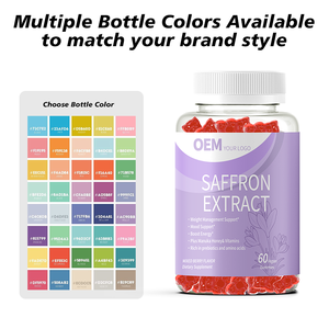 OEM Private Label <b>Saffron</b> Gummies Pure Extract <b>Saffron</b> <b>Supplement</b> Factory Custom Packaging Flexible MOQ - Product Image 4
