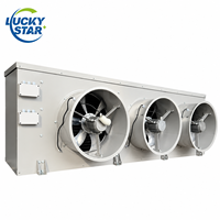 Refroidisseur d'air mural en acier inoxydable 30HP, évaporateur industriel équipé d'un moteur à rotor externe DT, tambour d'air RP