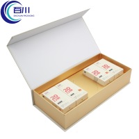 Caja de Regalo Rígida Vintage de Alta Calidad 2026 con Logotipo Impreso y Bolsa de Papel para Té, Joyería o Productos de Cuidado de la Piel