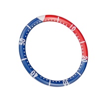 SKX007 Insert de lunette en verre bombé entièrement luminescent japonais, pièces de montre haut de gamme