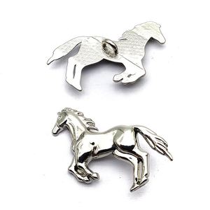 Elegant Appearance Custom Metal Black Gold Animal Horse Shaped Button