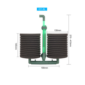 에어 펌프 더블 스폰지 바이오 필터 스폰지 필터 수족관 탱크 - Product Image 5
