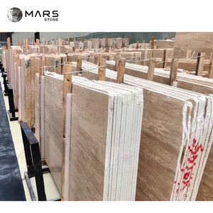 Venta al por mayor de piedra natural luz beige travertino azulejos Turquía blanco travertino Panel de pared de mesa travertino <span class=keywords><strong>Deco</strong></span> losas baldosas de suelo - Product Image 5