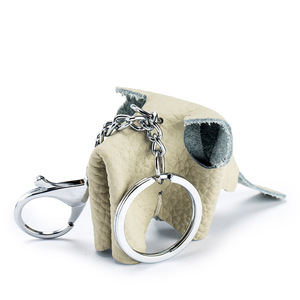 Handmade Genuine Leather Cute Funny Lucky Elephant Cow <strong>Horse</strong> Keychain Pendant Animal <strong>Key</strong> <strong>Chain</strong> for Men Women Bag Charm Girls