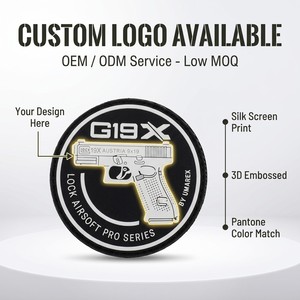 Parche Táctico para Mochila con Velcro y Luz Nocturna de Goma Suave 3D de PVC <span class=keywords><strong>GLOCK</strong></span> - Product Image 4