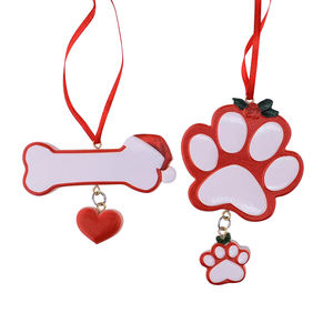 الراتنج عيد الميلاد شنقا الكلب العظام والكفوف الديكور الحلي لعطلة عيد الميلاد - Product Image 1