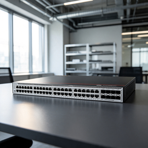 Switch Ethernet Gigabit <span class=keywords><strong>Huawei</strong></span> CloudEngine S5755-S48P8YZ, 48 Puertos PoE+, 8 Ranuras de Expansión SFP28, Nuevo en Stock - Product Image 1