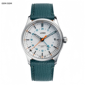 Odm Tùy Chỉnh 38Mm 316L Marine Lớp Thép Không Gỉ Gmt Đa-Thời Gian Khu Tự Động Đồng Hồ Cơ Khí Cho Nam Giới Với Miyota 9075 - Product Image 2